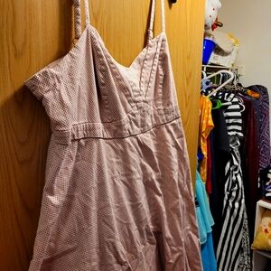 Beautiful, pink polka dot dress